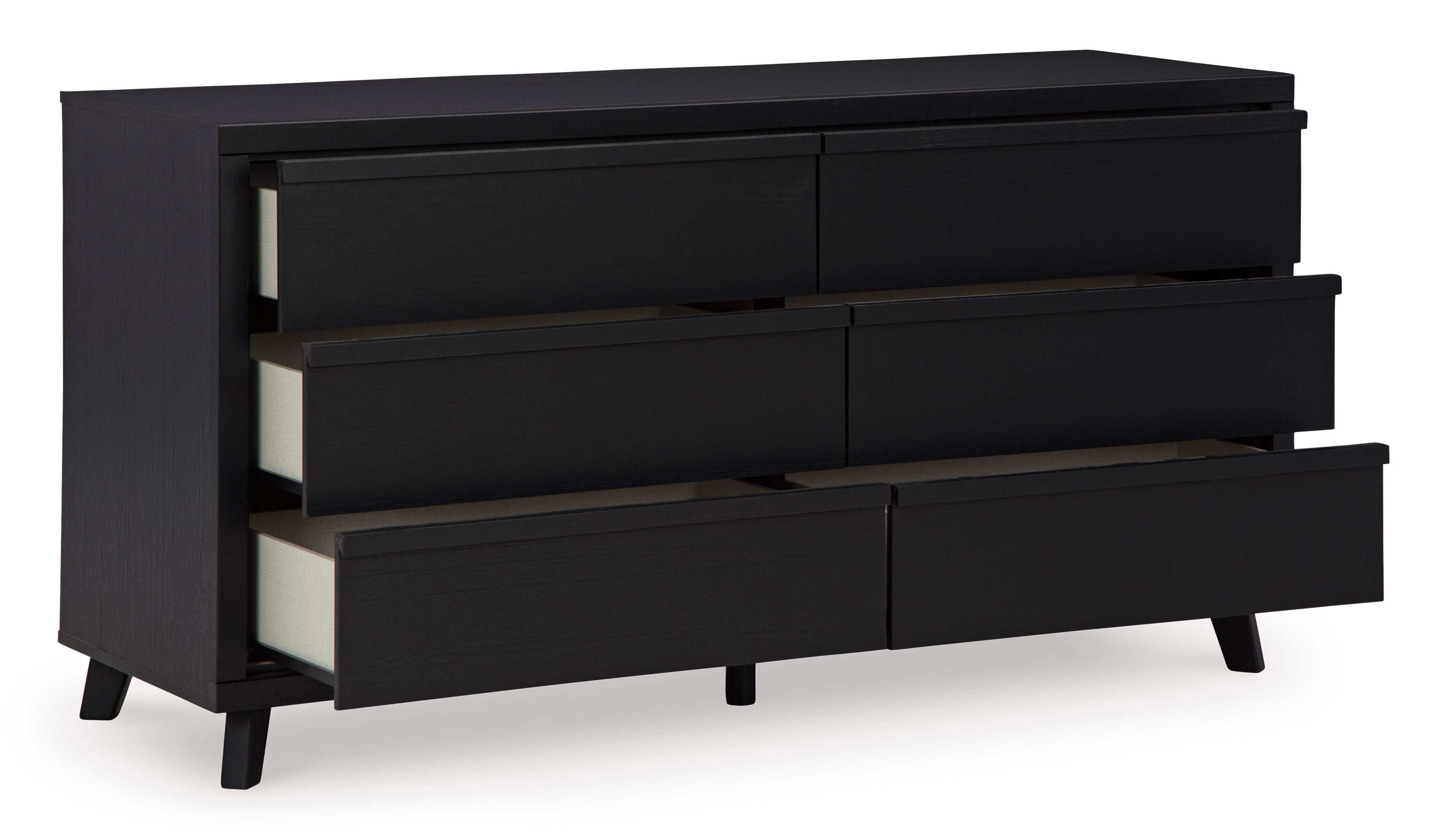Danziar Black Dresser & Mirror