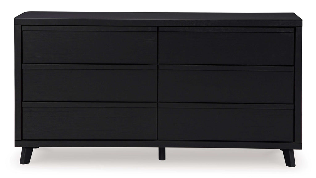Danziar Black Dresser & Mirror