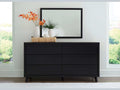 Danziar Black Dresser & Mirror