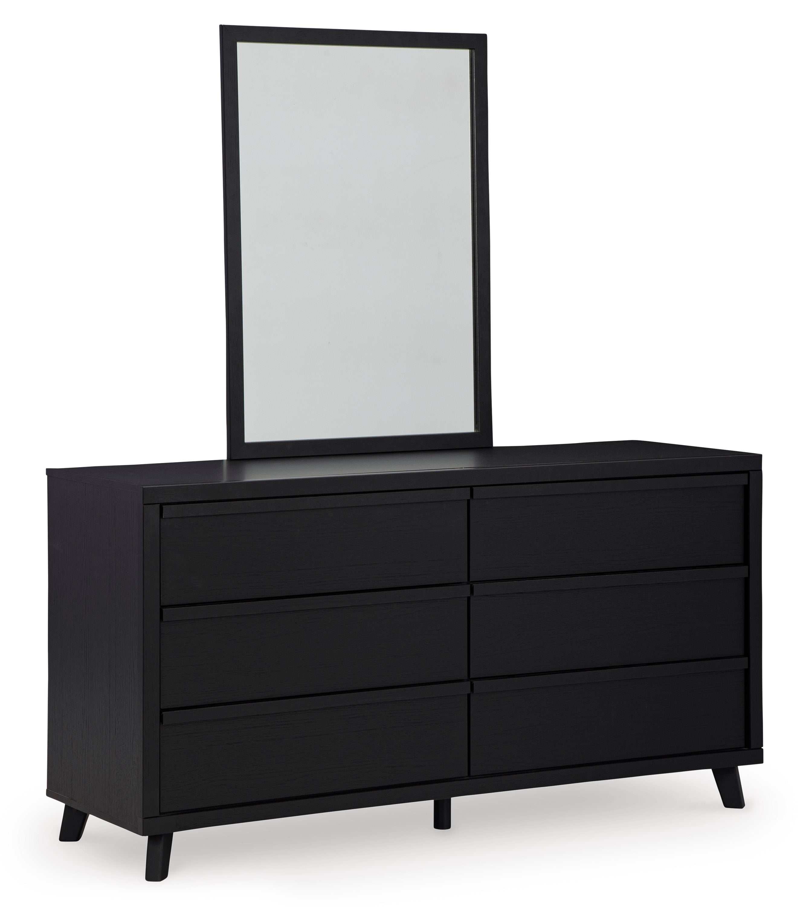 Danziar Black Dresser & Mirror