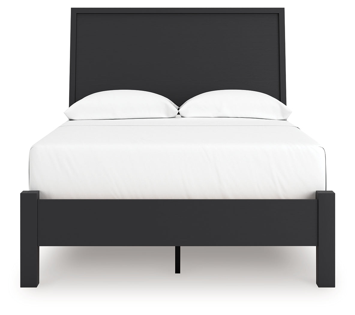 Danziar Black Full Panel Bed, Dresser and Mirror