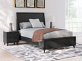 Danziar Black Full Panel Bed