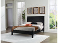Danziar Black Full Panel Bed