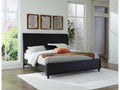 Danziar Black King Panel Bed