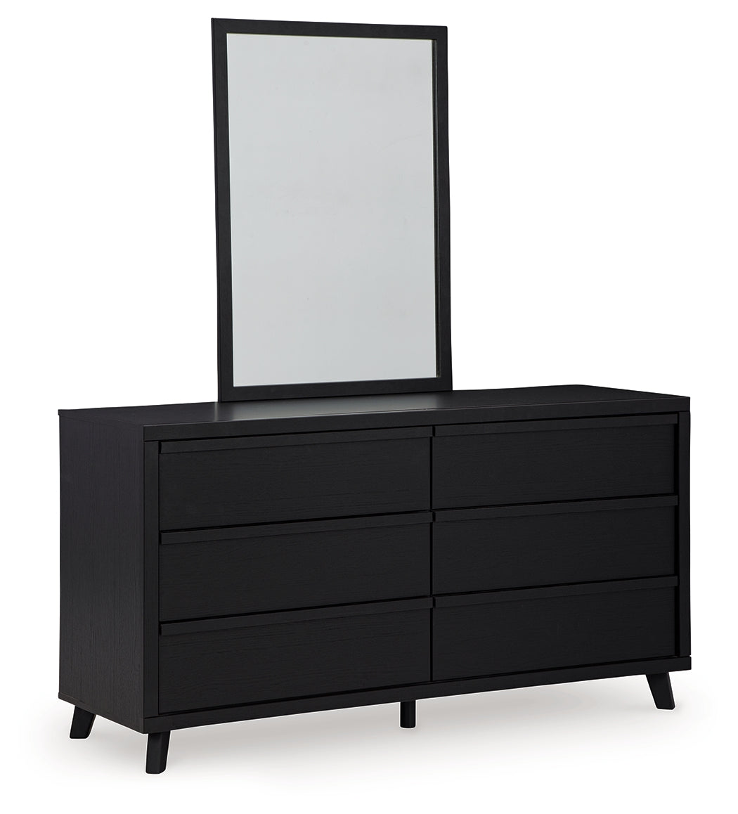 Danziar King Panel Bedroom Set, Black