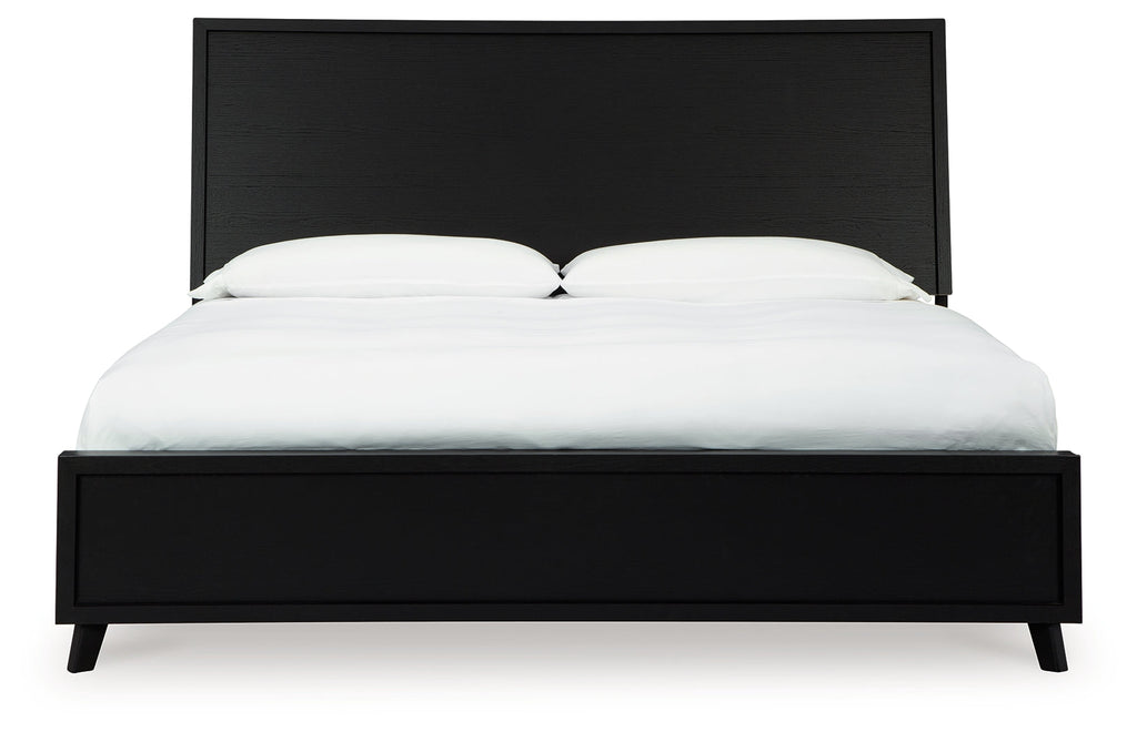 Danziar King Panel Bedroom Set, Black