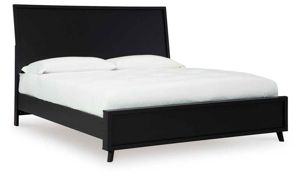Danziar King Panel Bedroom Set, Black
