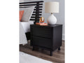 Danziar Black Nightstand