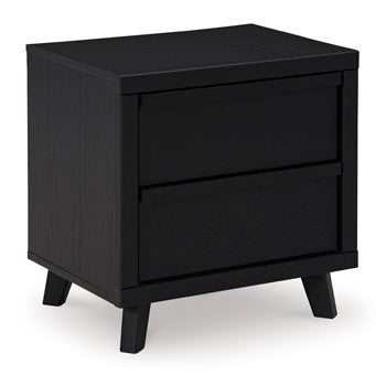 Danziar Black Nightstand