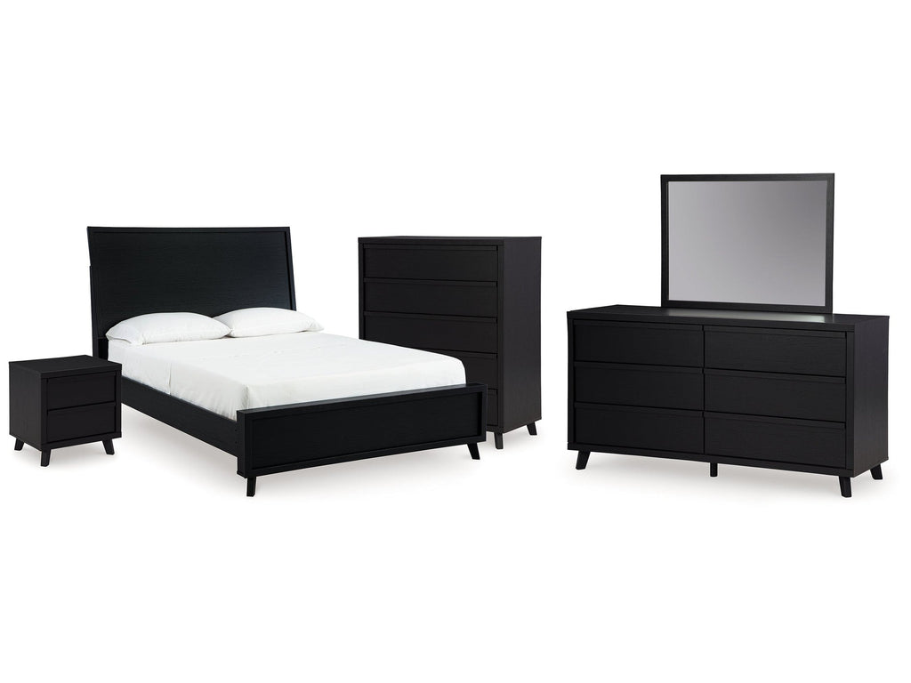 Danziar Queen Bedroom Set, Black