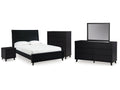 Danziar Queen Bedroom Set, Black