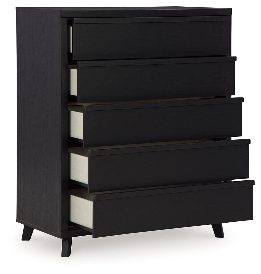 Danziar Queen Bedroom Set, Black