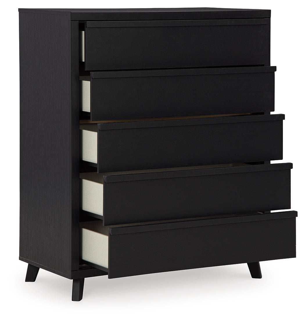 Danziar Queen Bedroom Set, Black