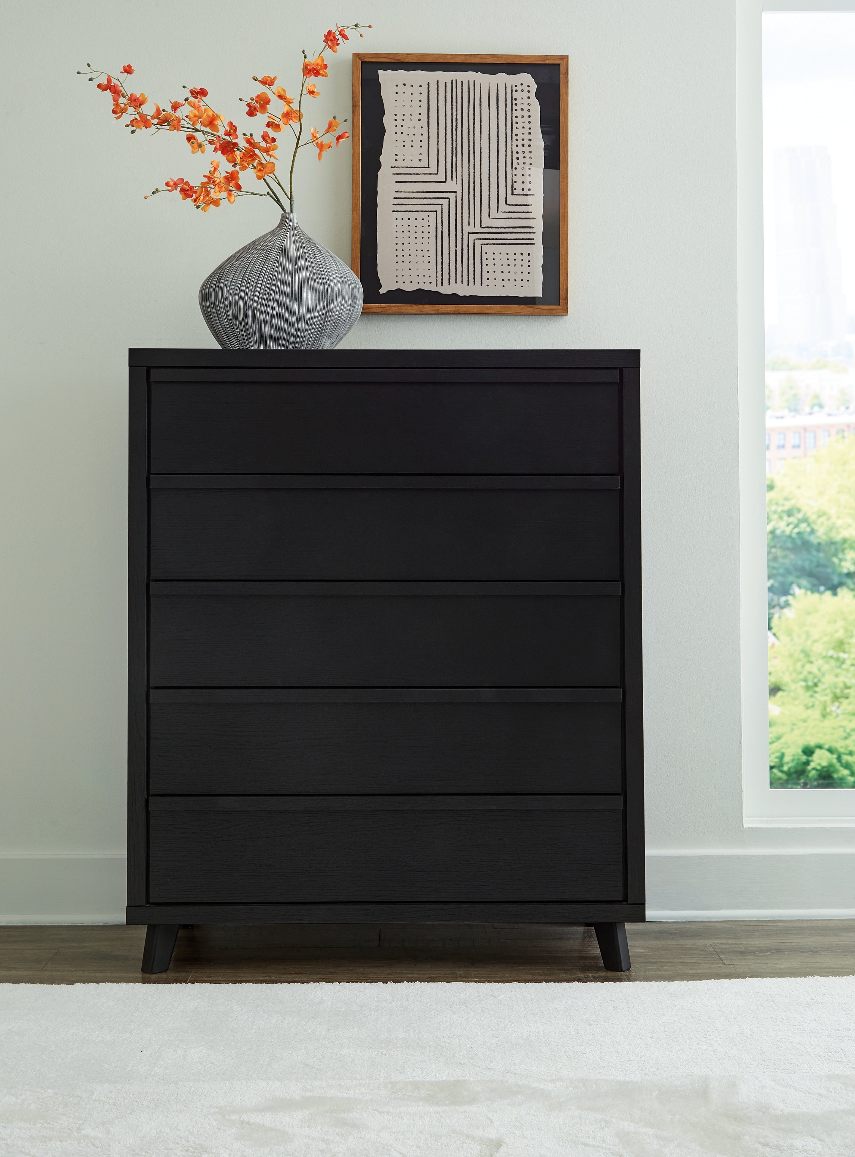 Danziar Queen Bedroom Set, Black