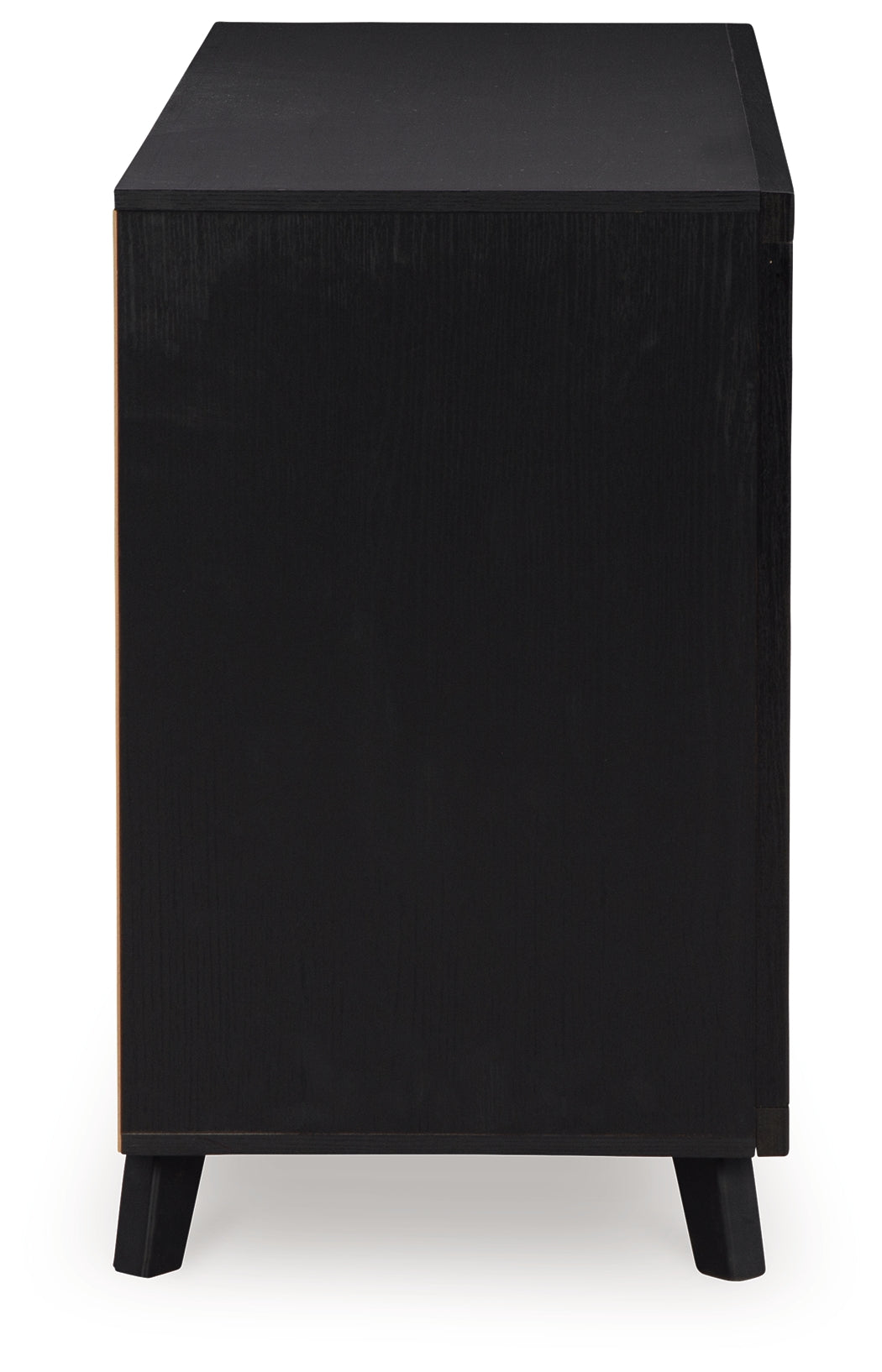 Danziar Black Queen Panel Bed and Dresser