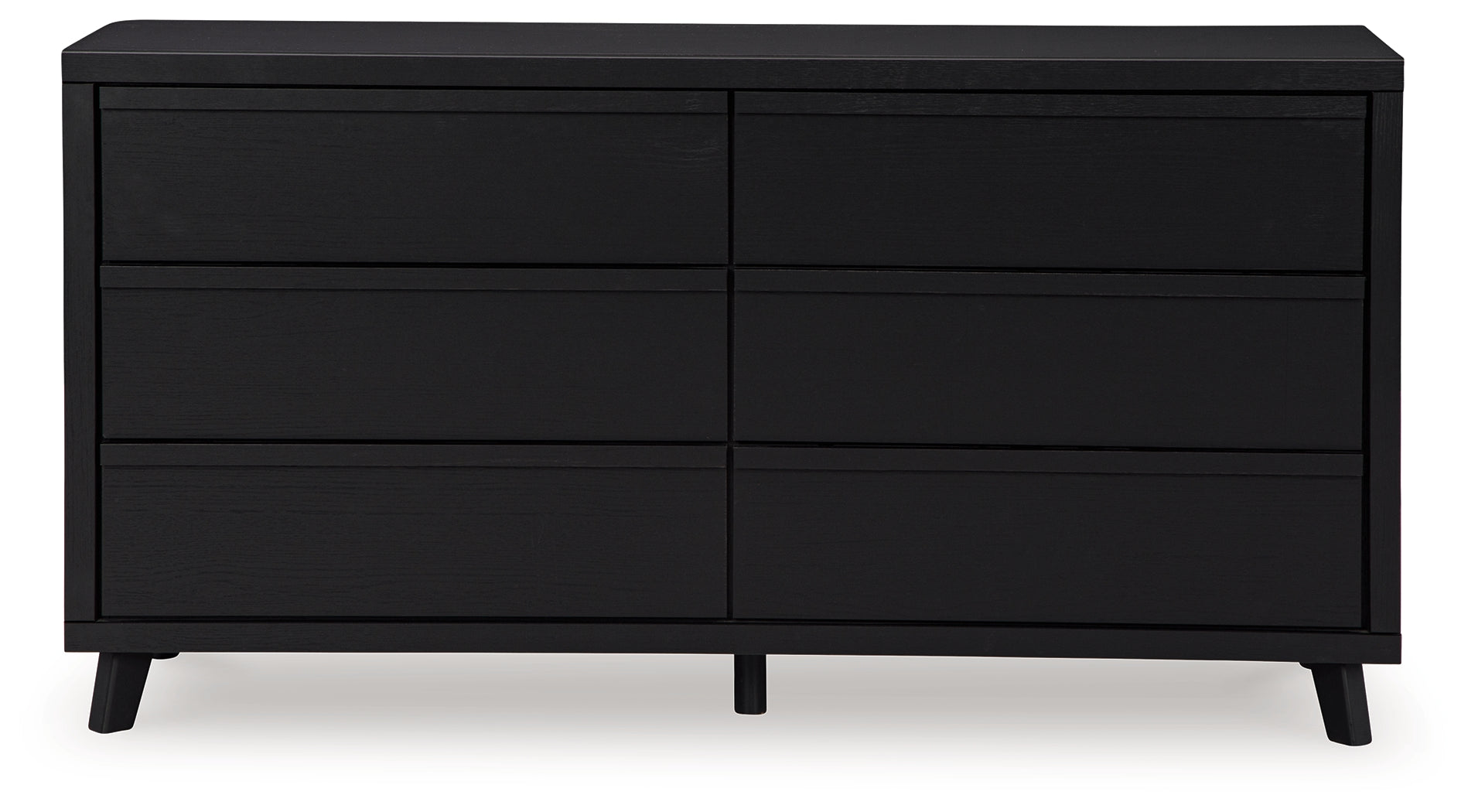 Danziar Black Queen Panel Bedroom Set with 2 Dressers and Nightstand