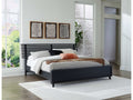 Danziar Black Queen Slat Panel Bed