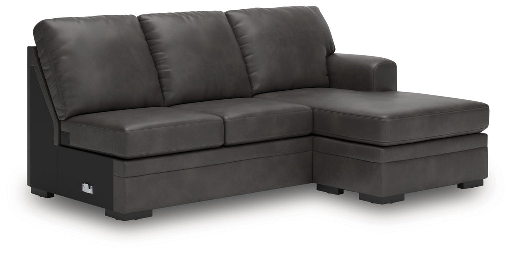 Dara Park Shadow 2-Piece Sectional with Chaise