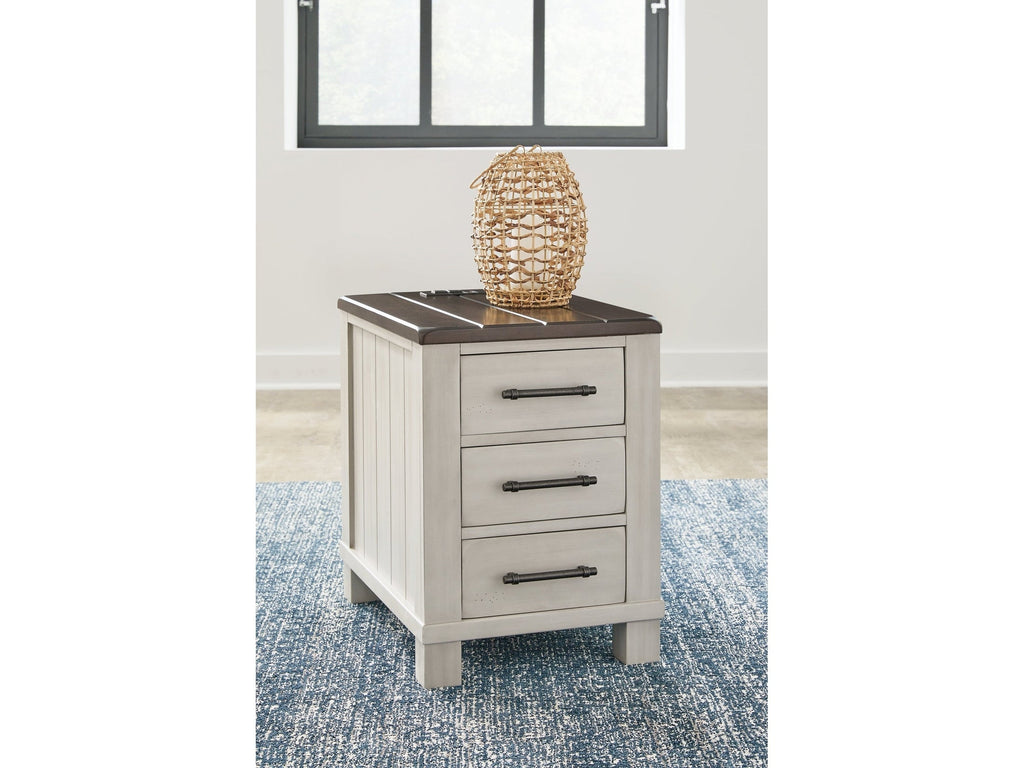Darborn Gray/Brown Chairside End Table