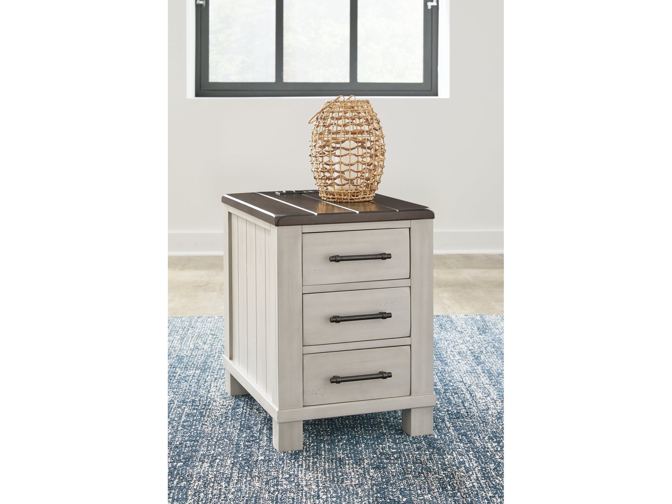 Darborn Gray/Brown Chairside End Table