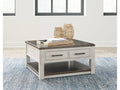 Darborn Gray/Brown Lift-Top Coffee Table