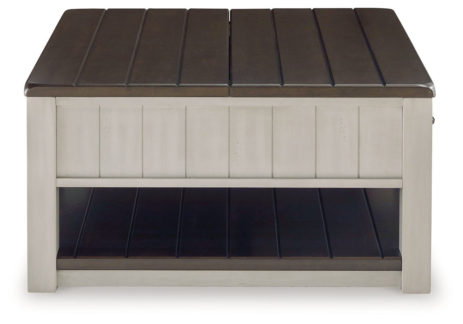 Darborn Gray/Brown Lift-top Coffee Table and 2 Chairside End Tables