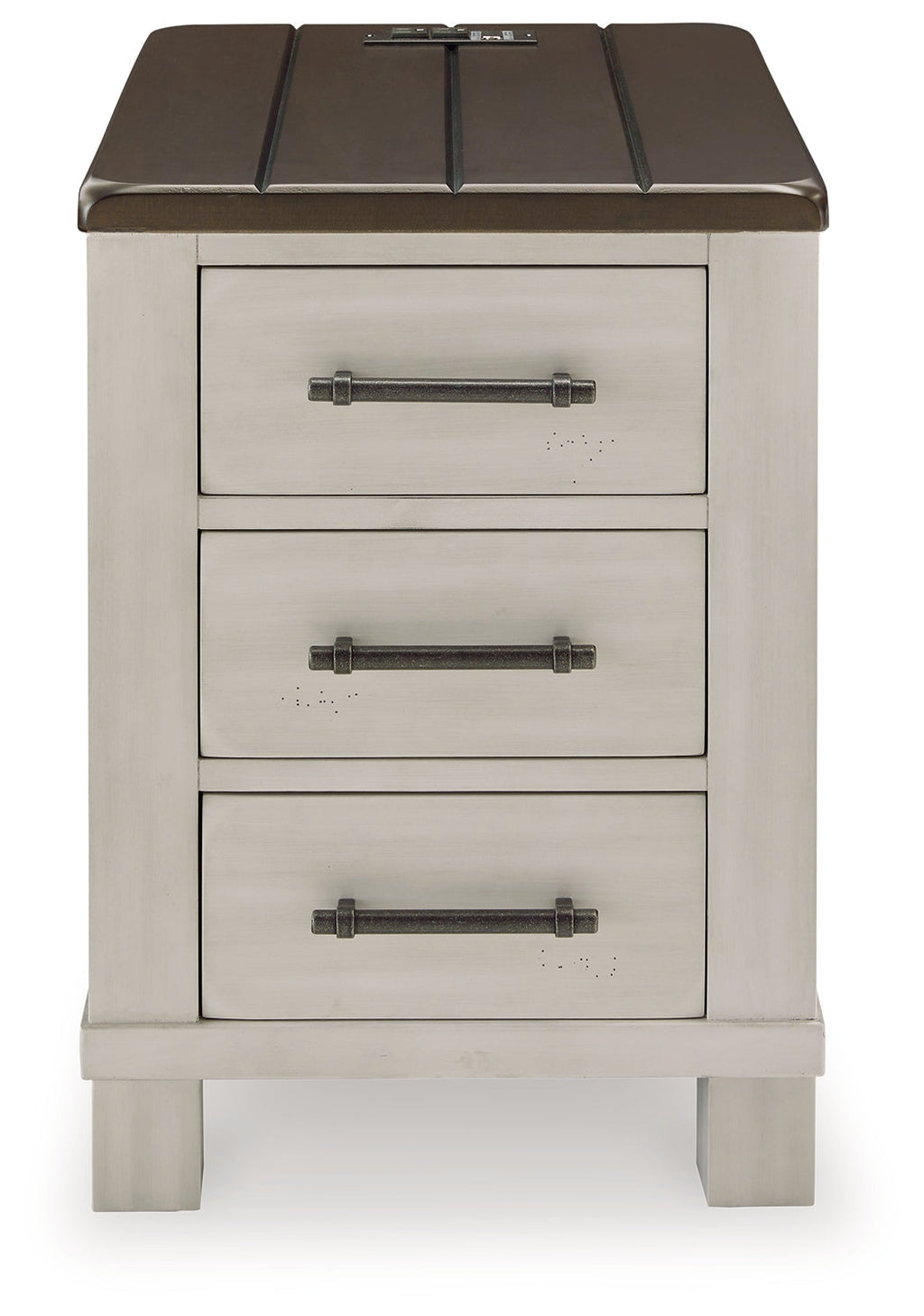 Darborn Gray/Brown Lift-top Coffee Table and 2 Chairside End Tables