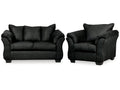 Darcy Black Loveseat & Chair