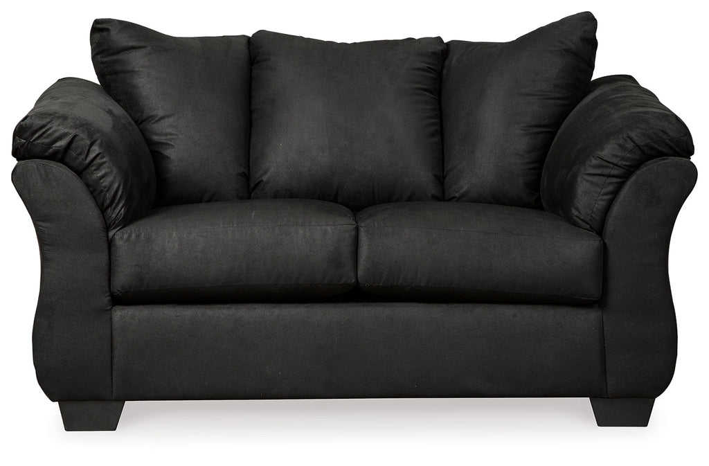 Darcy Black Loveseat & Chair