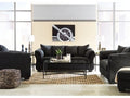 Darcy Sofa, Loveseat, Chair and Ottoman, Black
