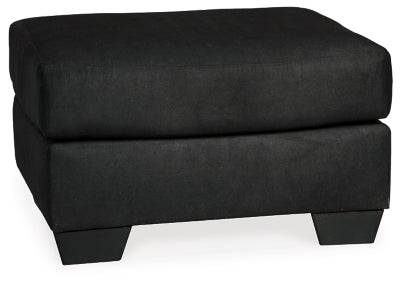 Darcy Sofa, Loveseat, Chair and Ottoman, Black