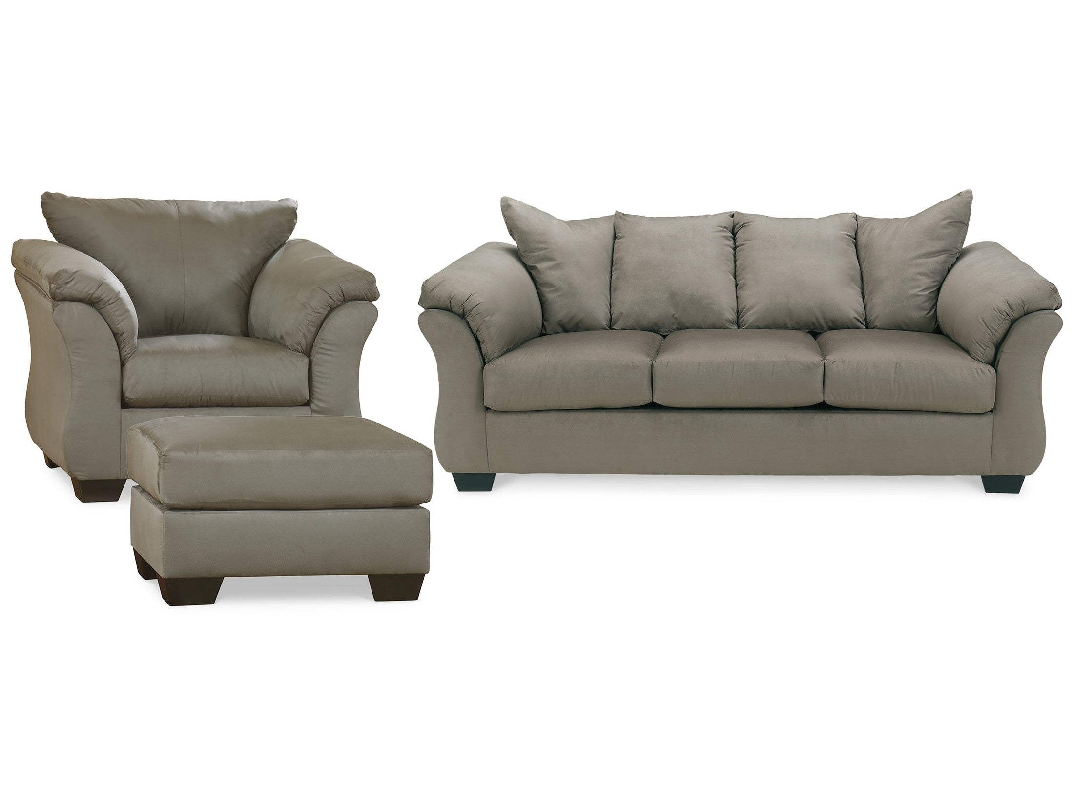 Darcy Cobblestone Sofa, Chair and Ottoman