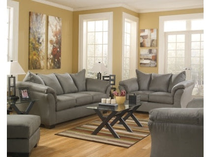 Darcy Cobblestone Sofa, Loveseat, Chair and Ottoman