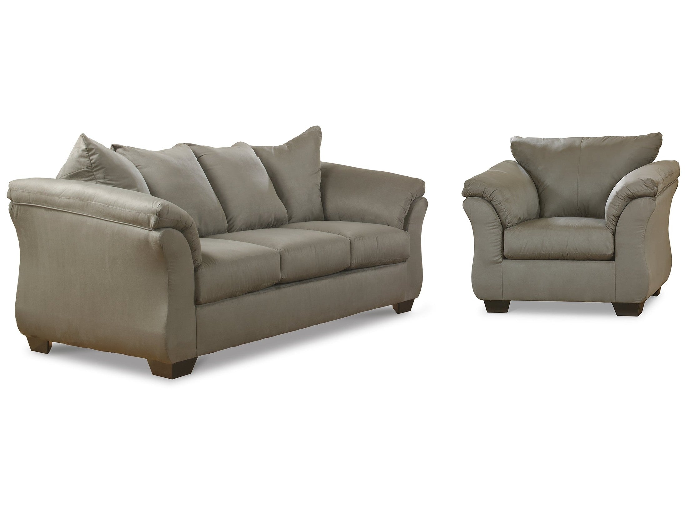 Darcy Cobblestone Sofa and Chair