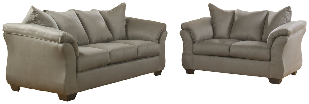 Darcy Cobblestone Sofa and Loveseat