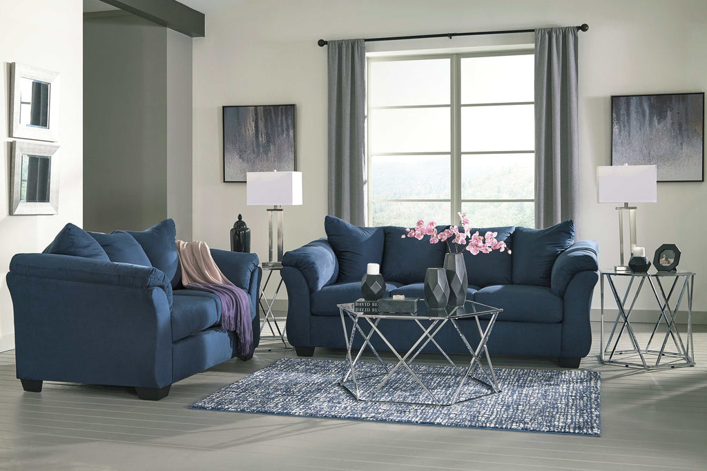 Darcy Stationary Sofa & Loveseat 2pc Living Room Set