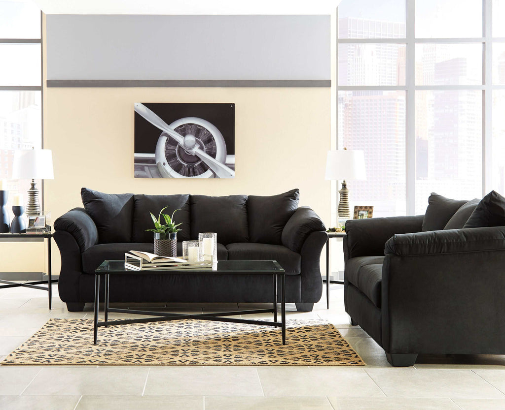Darcy Stationary Sofa & Loveseat 2pc Living Room Set