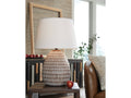 Darrich Beige/White 2-Piece Lamp Set