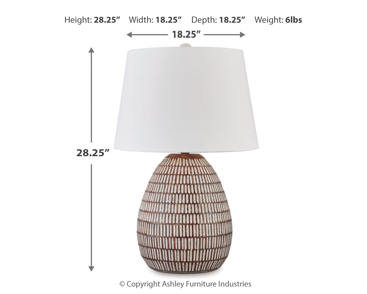 Darrich Beige/White 2-Piece Lamp Set