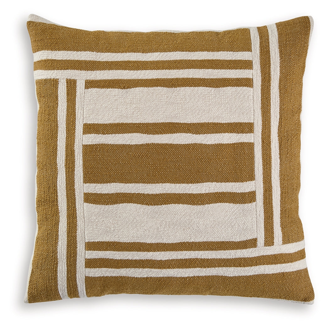 Darrman Ochre/Ivory Pillow (Set of 4)