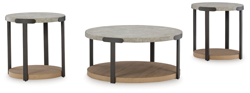 Darthurst Light Brown Coffee Table Set (Set of 3)