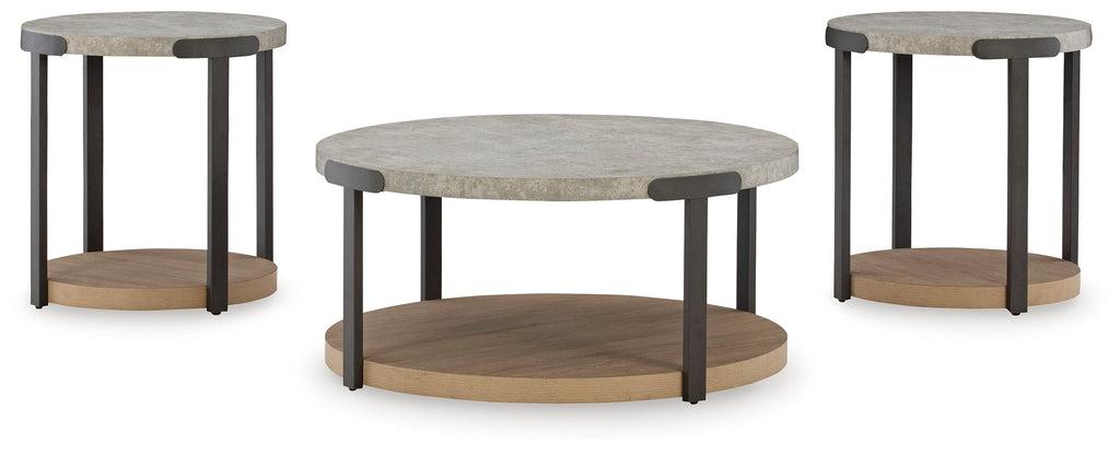 Darthurst Light Brown Coffee Table Set (Set of 3)