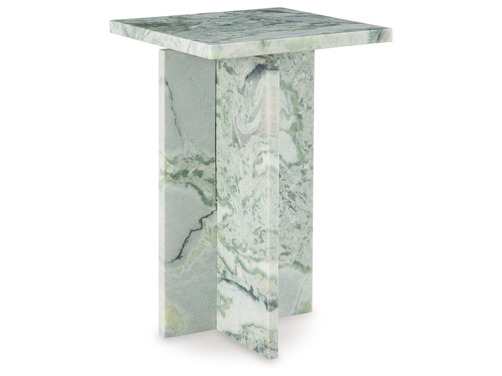 Deaconwell White/Green Accent Table