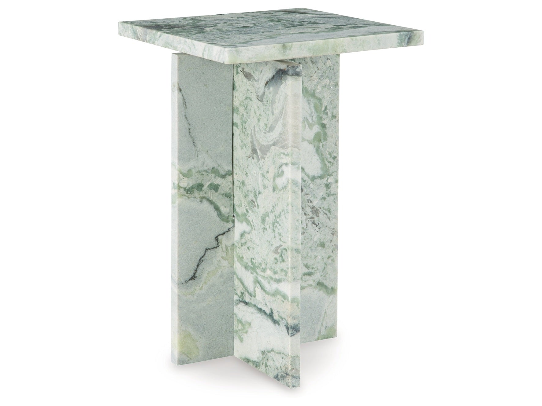 Deaconwell White/Green Accent Table