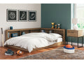 Deanlow Honey Full Bookcase Storage Youth Bed