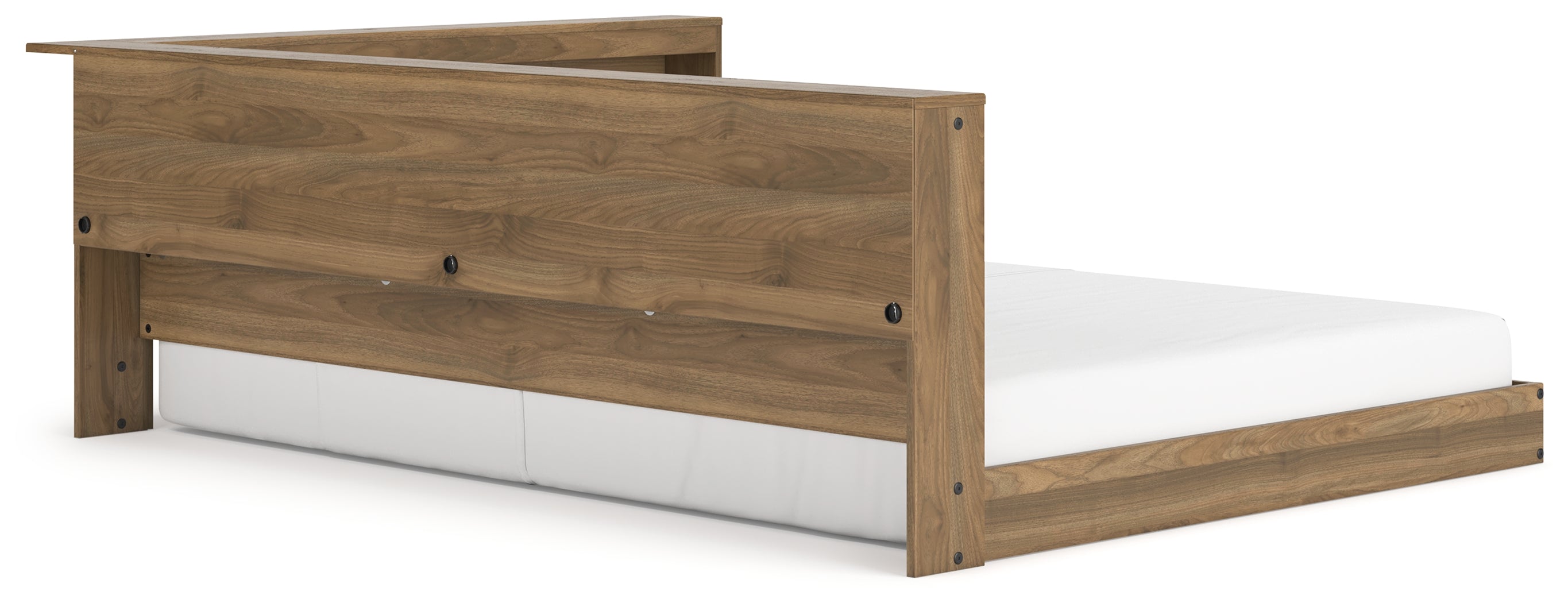 Deanlow Honey Full Bookcase Storage Youth Bed