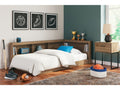 Deanlow Honey Twin Bookcase Storage Youth Bed