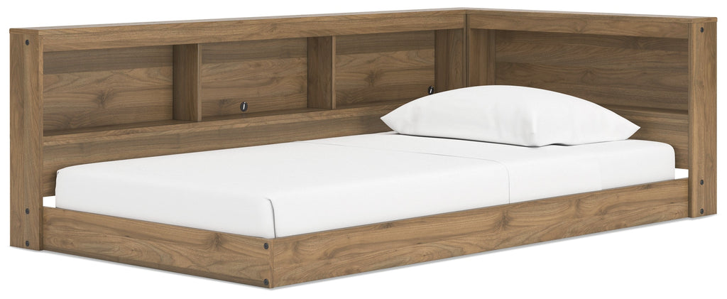 Deanlow Honey Twin Bookcase Storage Youth Bed