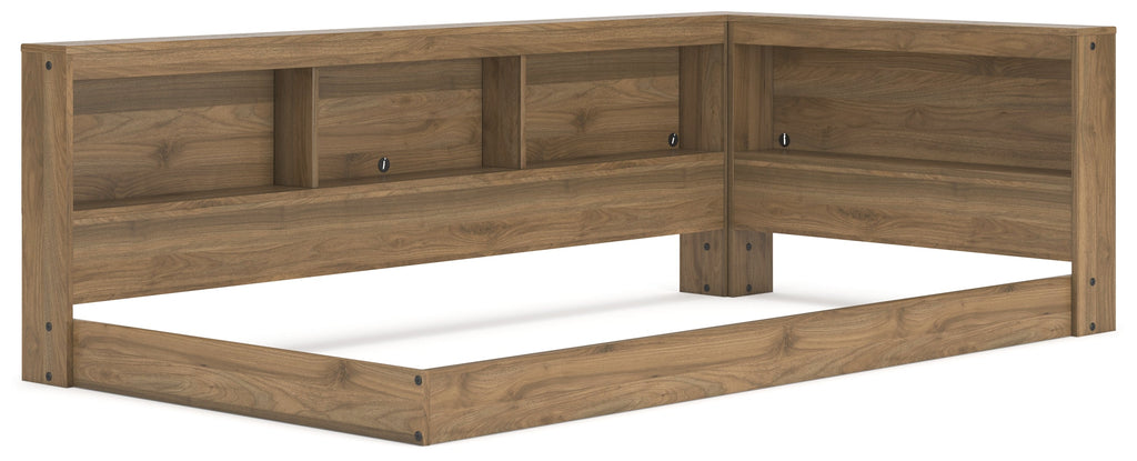 Deanlow Honey Twin Bookcase Storage Youth Bed