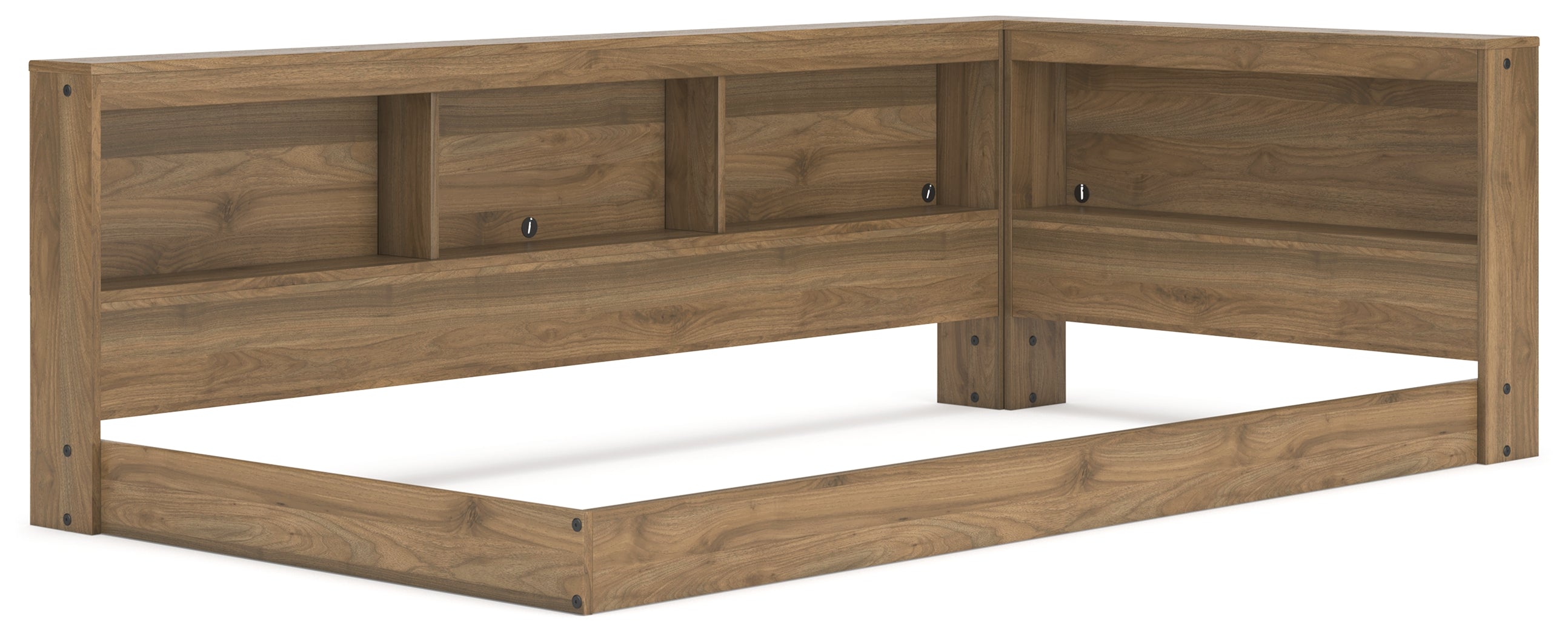 Deanlow Honey Twin Bookcase Storage Youth Bed